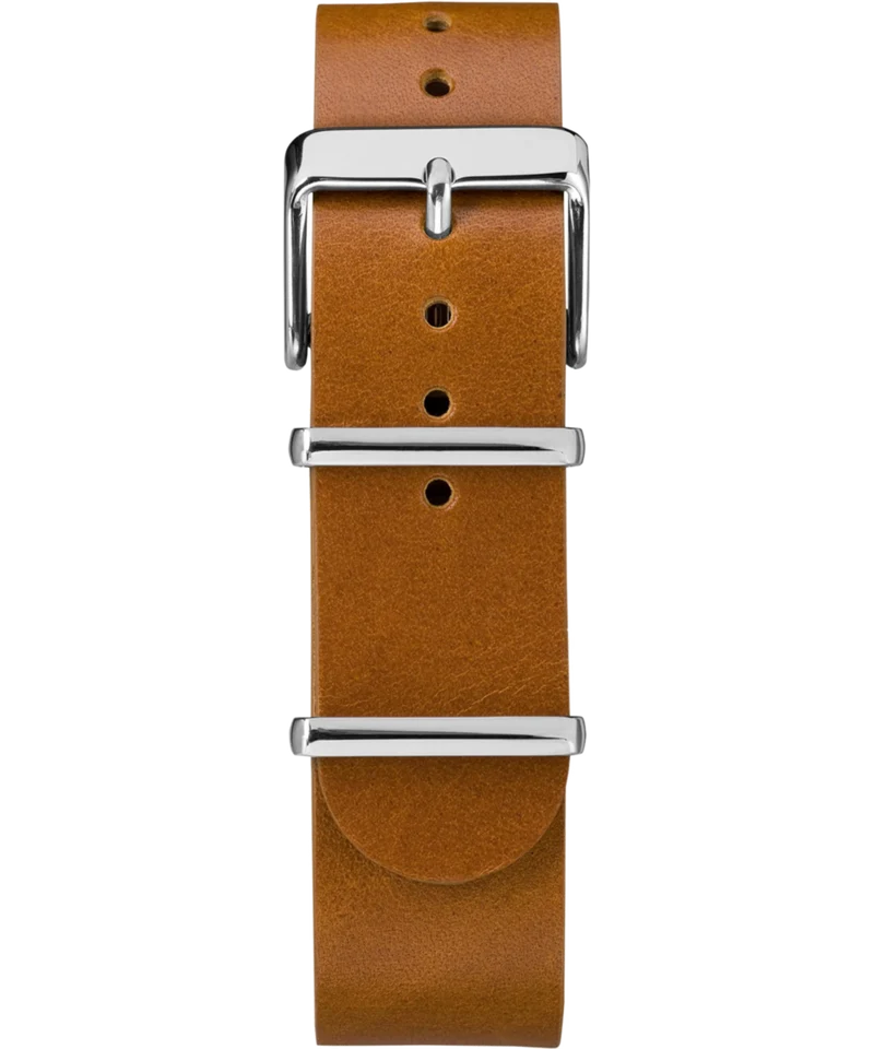 20mm Leather Slip-Thru Double Layer Strap