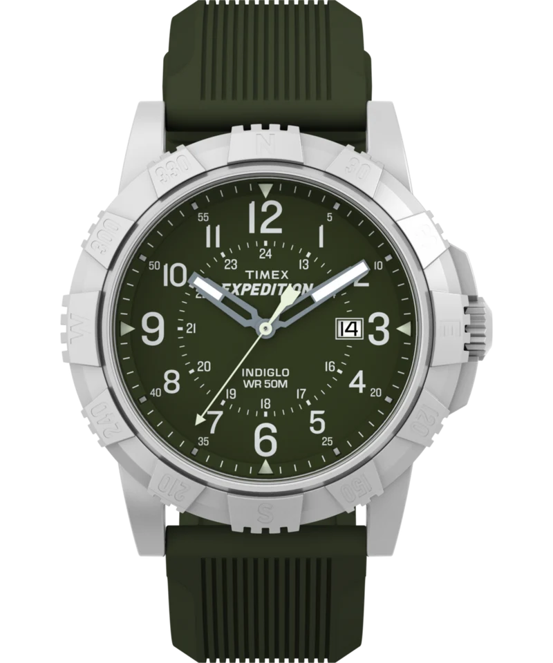 Expedition Ridge 43mm Silicone Strap Watch