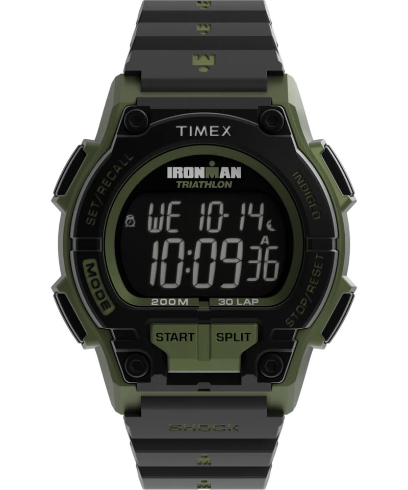 TIMEX® IRONMAN® Shock Endure 42mm Resin Strap Watch