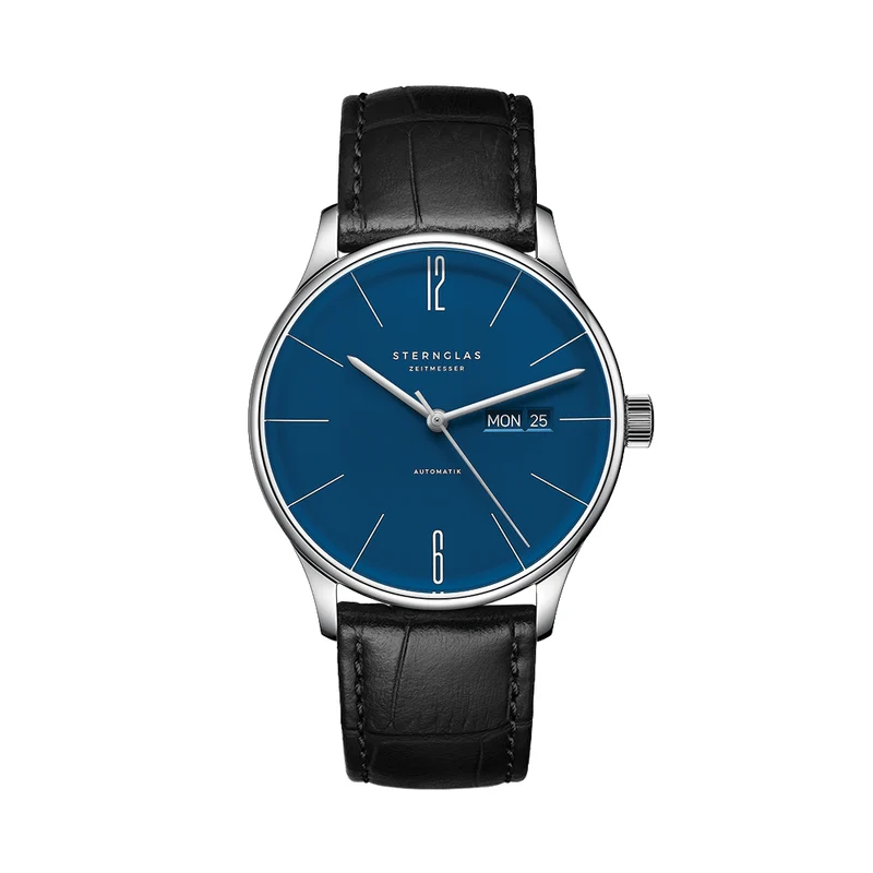 Berlin Automatic 38mm - Blue on Leather Strap