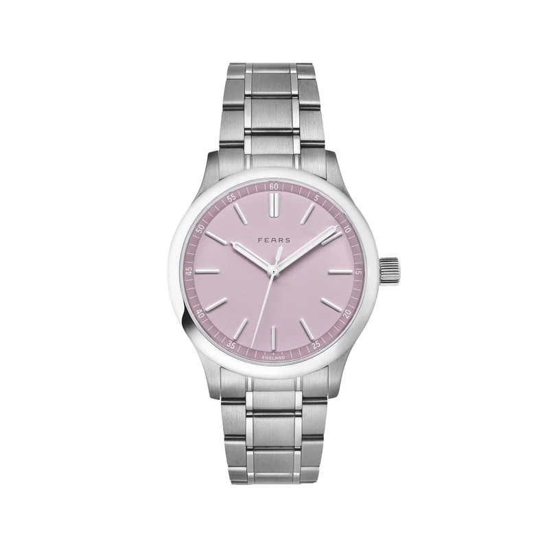 Redcliff "Pale Lilac" 39.5mm - Purple on Bracelet