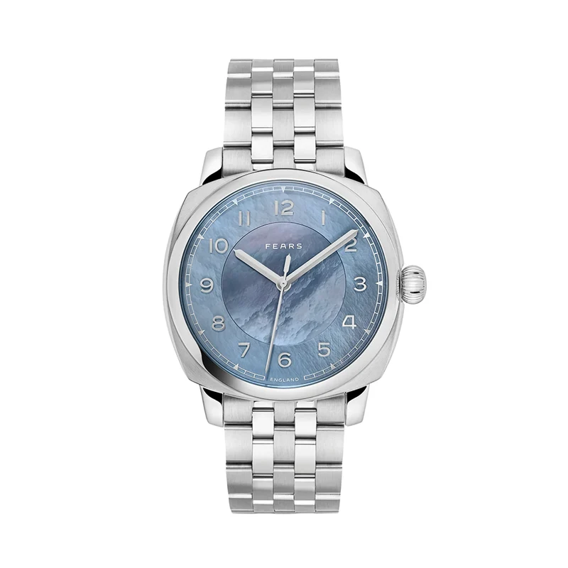 Brunswick "Aurora" 40mm - Blue, Mother-of-Pearl on Bracelet