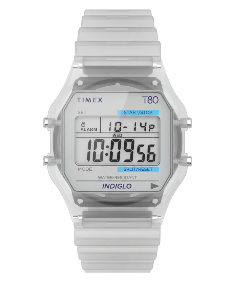 Timex T80 34mm Resin Strap Watch