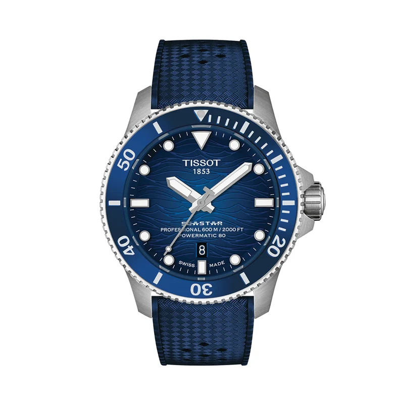 Seastar 2000 Professional Powermatic 80 44mm - Blue on Rubber Strap