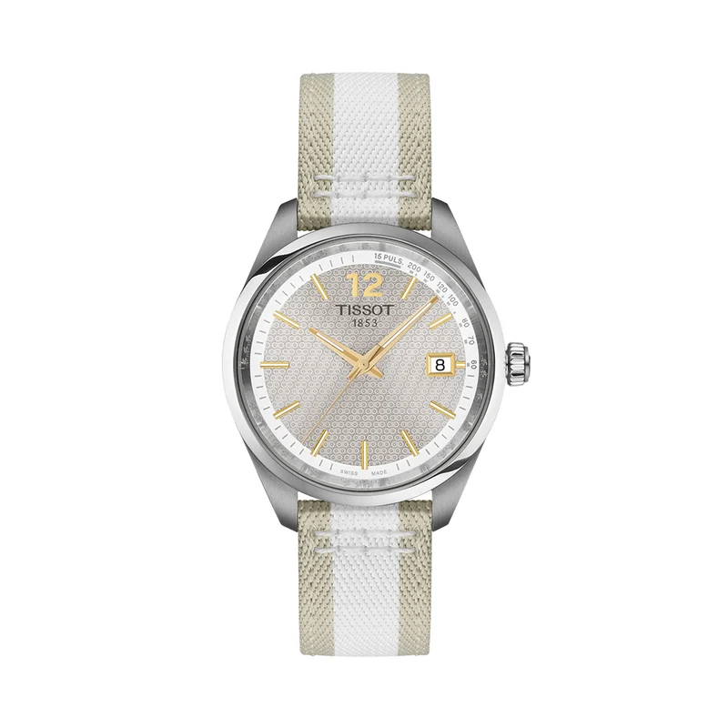 PR 100 Quartz Cycling 34mm - Grey on Fabric Strap