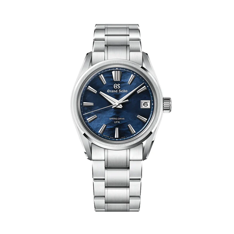 SLGB015 E9 "Lake Suwa" Spring Drive UFA Ever-Brilliant Steel 37mm - Blue on Bracelet