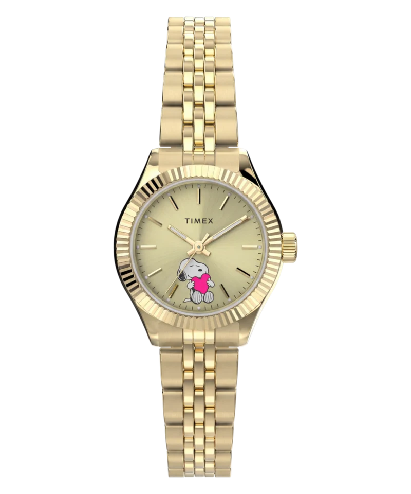 Peanuts x Timex Legacy Mini Heart Hug 25mm Stainless Steel Bracelet Watch