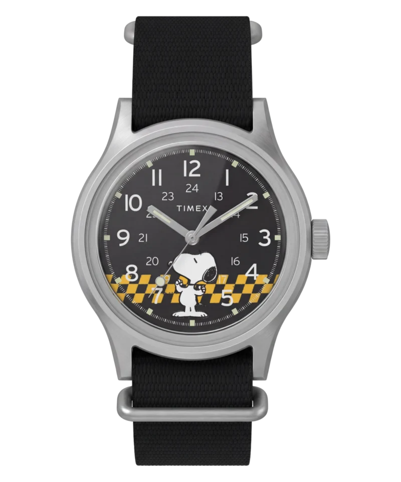 Peanuts® x Timex MK1® 36mm Fabric Strap Watch