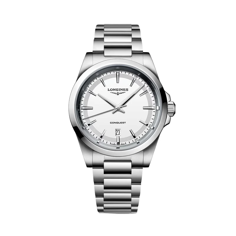 Conquest Quartz 41mm - White on Bracelet