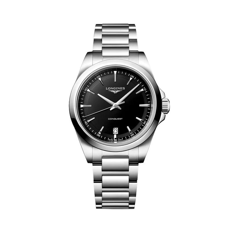 Conquest Quartz 38mm - Black on Bracelet