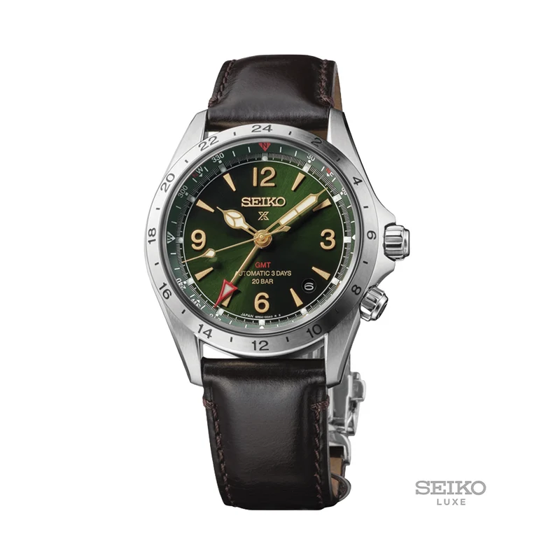 HBC007 Prospex Land 39.5mm - Green on Leather Strap
