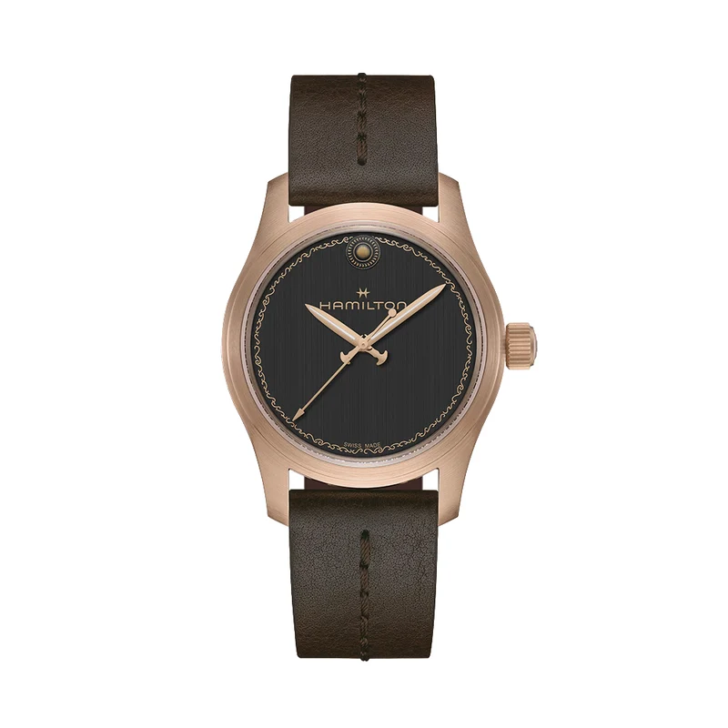 Khaki Field Auto THE ODYSSEY Limited Edition Bronze 42mm - Black on Leather Strap