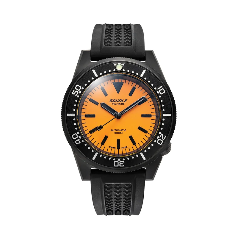 1521 Black DLC 42mm - Orange on Bracelet
