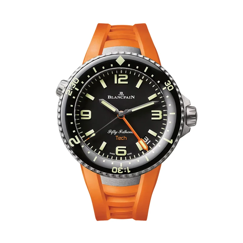 Fifty Fathoms Tech Titanium 47mm - Black on Rubber Strap