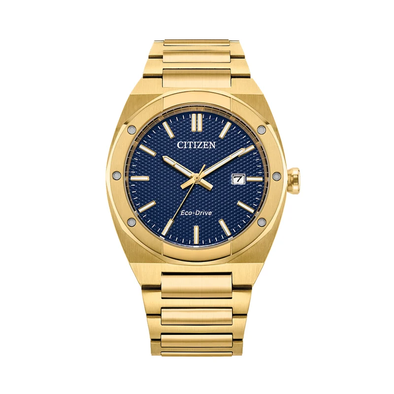 Sport Luxury Gold-Tone 40mm - Blue on Bracelet