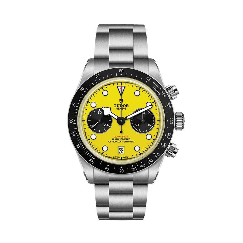 Black Bay Chrono 39mm - Yellow on Bracelet