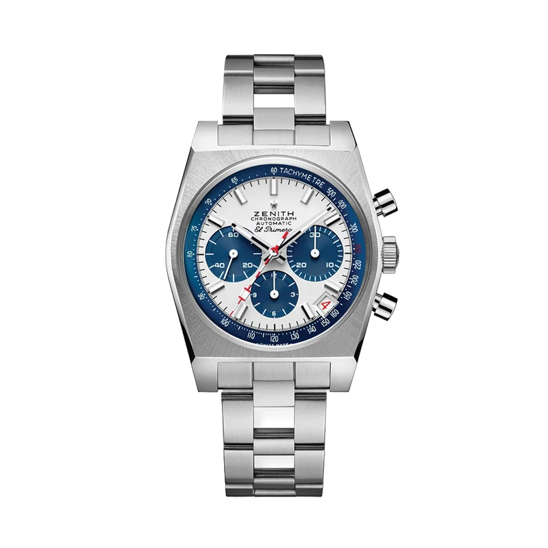 Chronomaster Revival Liberty II Limited Edition 37mm - White on Bracelet w/ Additional Rubber Strap