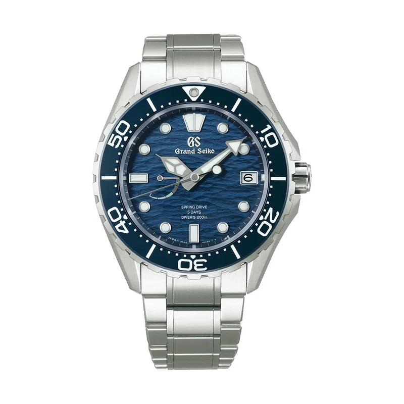SLGA023 "Ushio" Evolution 9 Spring Drive 5 Days 43.8mm - Blue on Bracelet