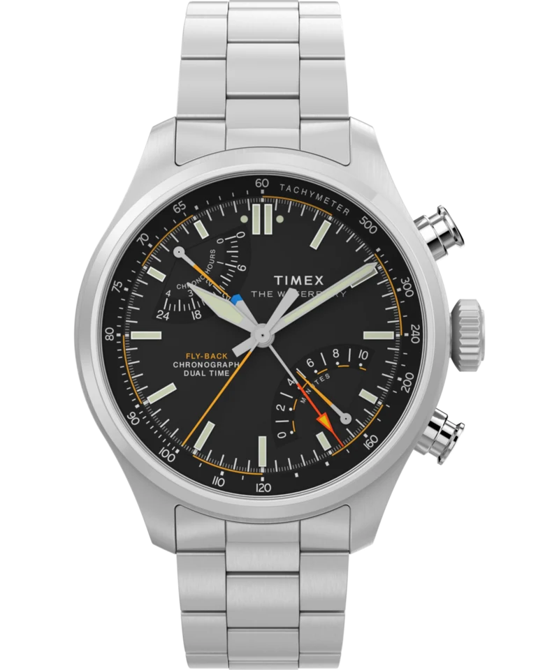 Waterbury Ace Fly-Back Chronograph 43mm Stainless Steel Bracelet Watch