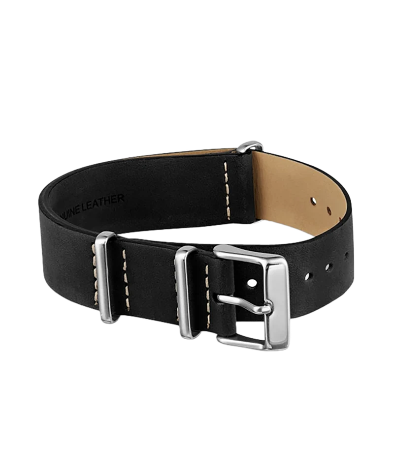 20mm Leather Slip-Thru Double Layer Strap