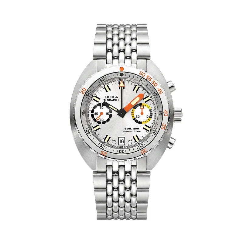 SUB 200 T.Graph II Searambler 42mm - Silver on Bracelet