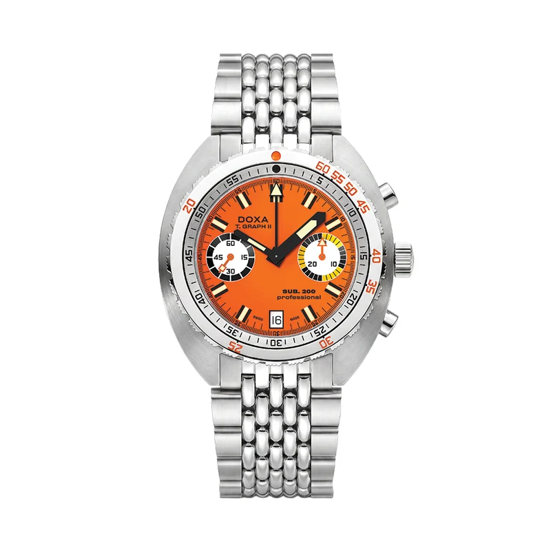 SUB 200 T.Graph II Professional 42mm - Orange on Bracelet