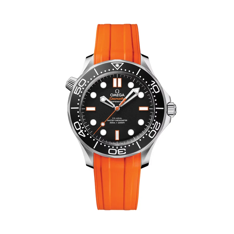 Seamaster Diver 300M 42mm - Black on Rubber Strap