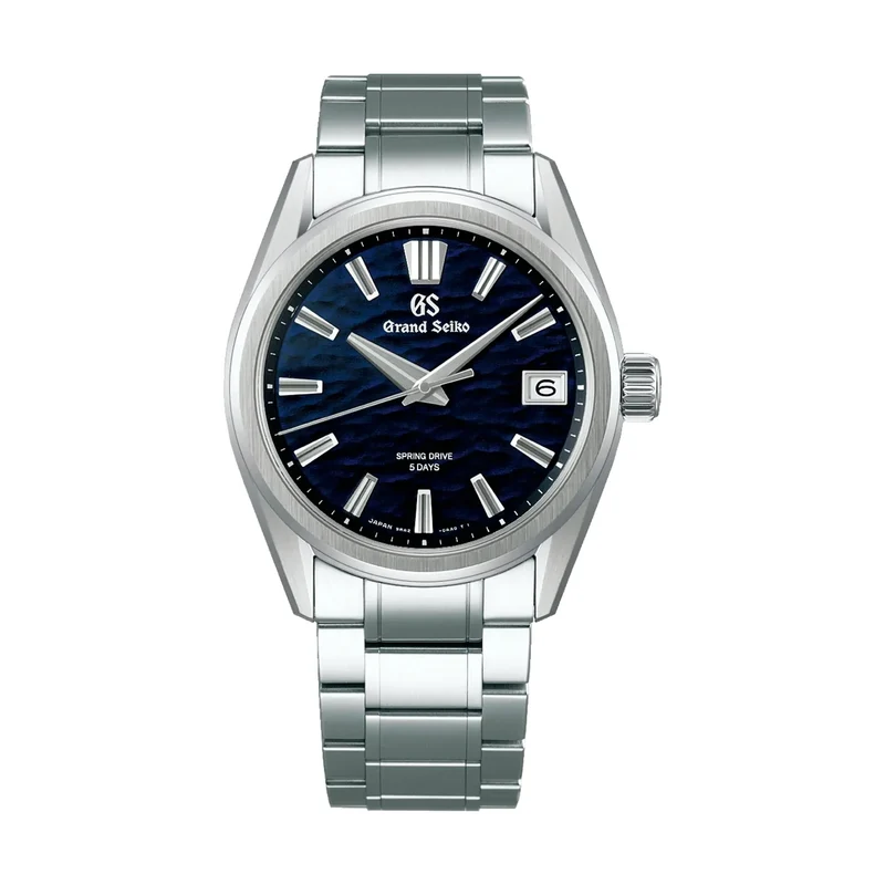 SLGA021 "Lake Suwa Before Dawn" Evolution 9 Spring Drive 5 Days 40mm - Blue on Bracelet
