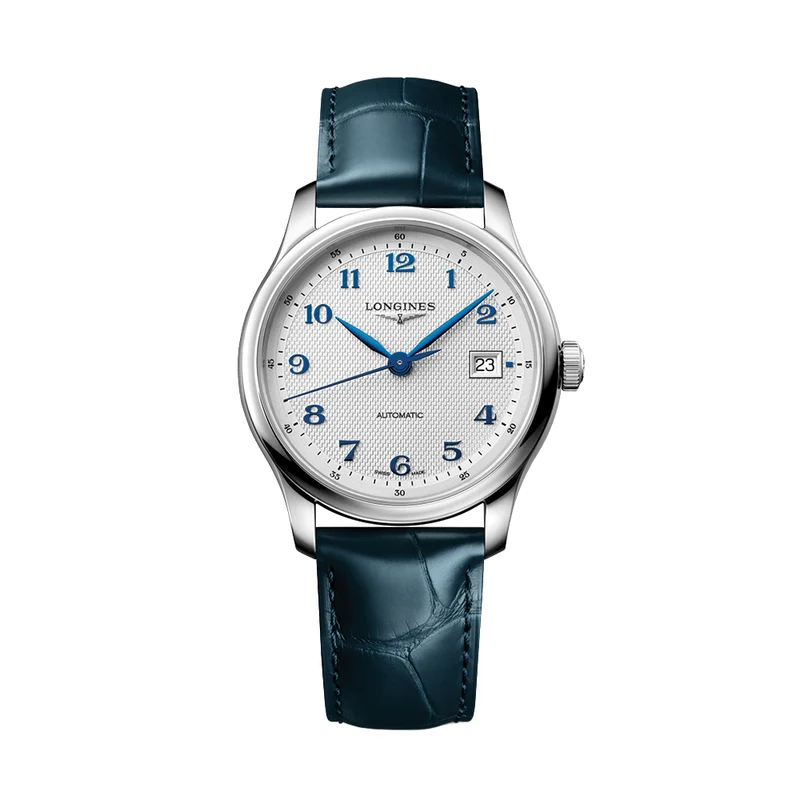 Master 39mm - Silver on Leather Strap