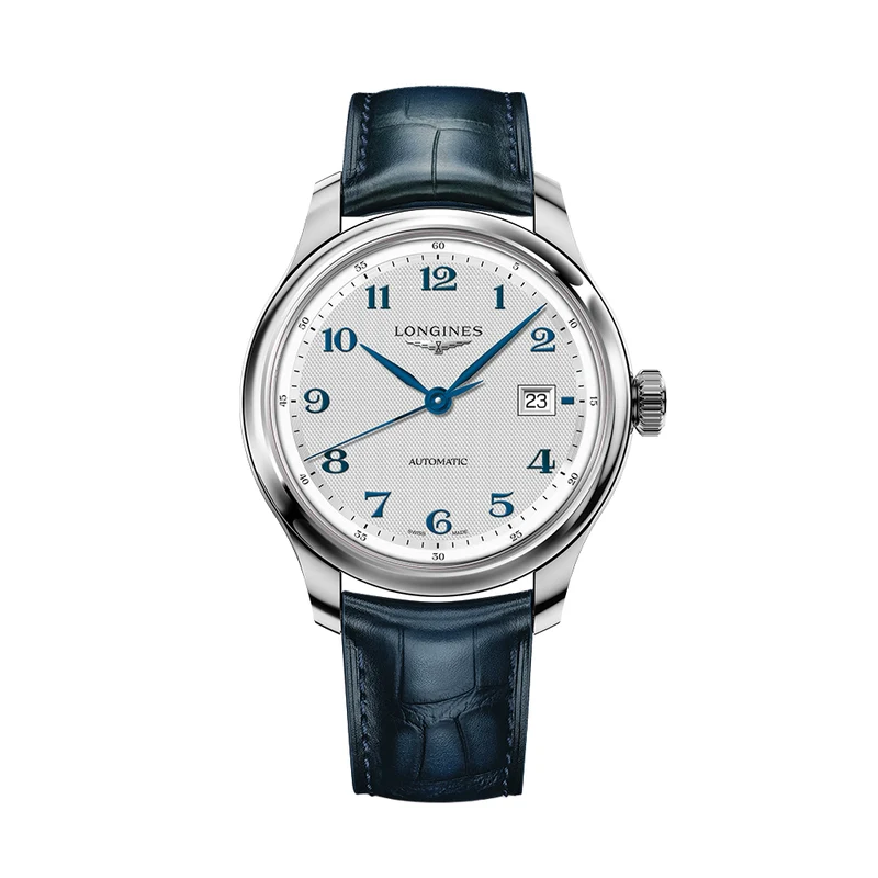 Master Collection 41mm - Silver on Leather Strap