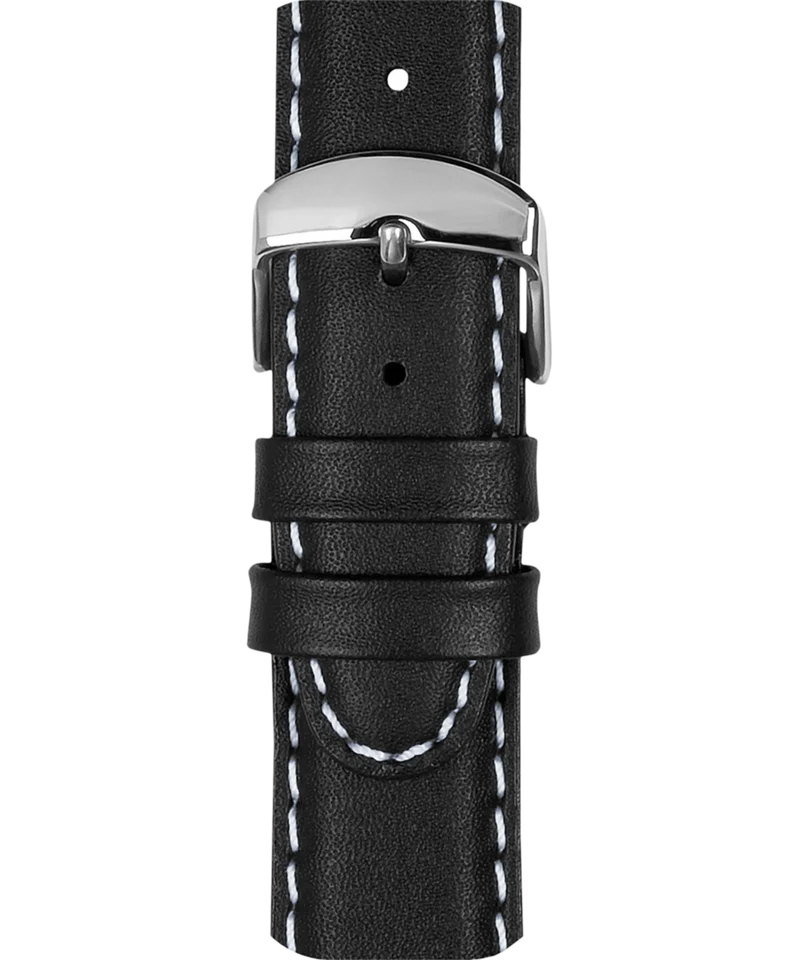 20mm Black Leather Strap