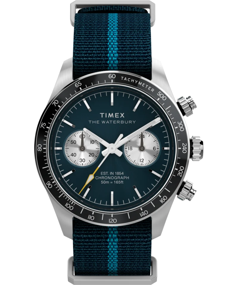 Waterbury Heritage Chronograph 39mm Fabric Strap Watch