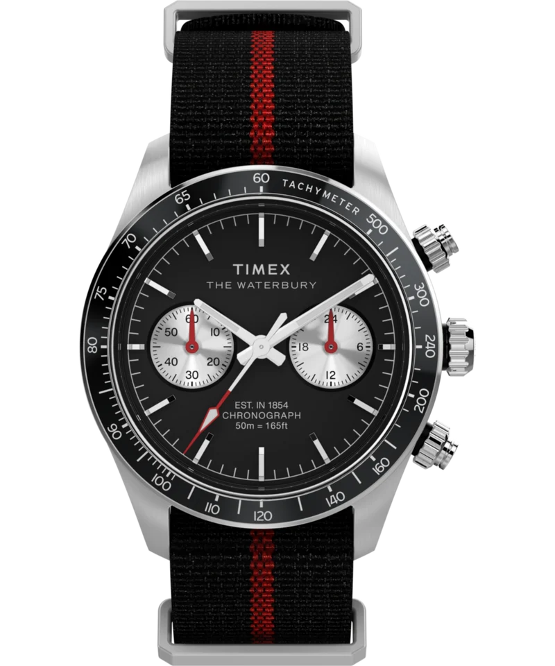 Waterbury Heritage Chronograph 39mm Fabric Strap Watch