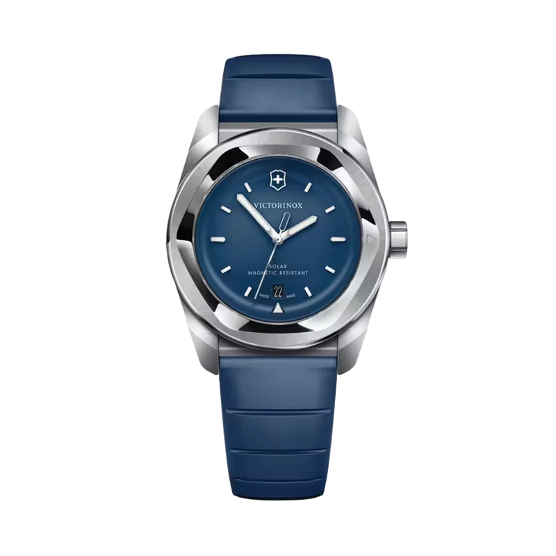 Concept One Solar 39mm - Blue on Rubber Strap