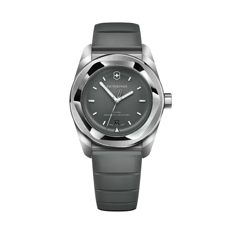 Concept One Solar 39mm - Grey on Rubber Strap