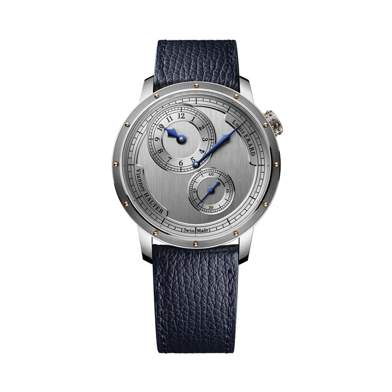 Le Régulateur Louis Erard x Vianney Halter II Worldwide Limtied Edition 43mm - Silver on Leather Strap
