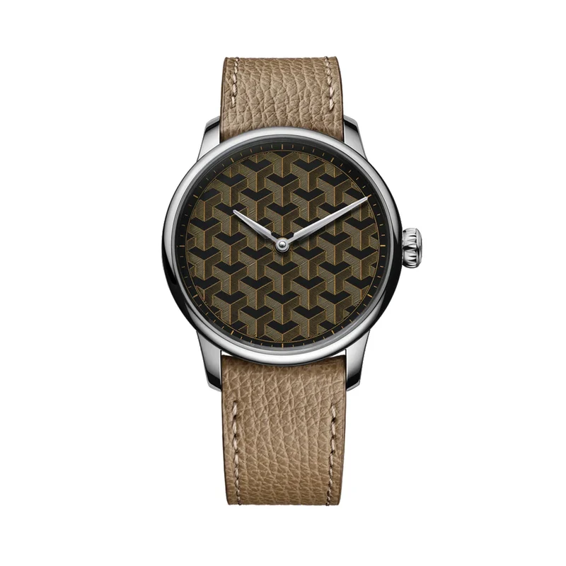 Fil d’Or Louis Erard x Wire Art Limited Edition 39mm - Brown on Leather Strap