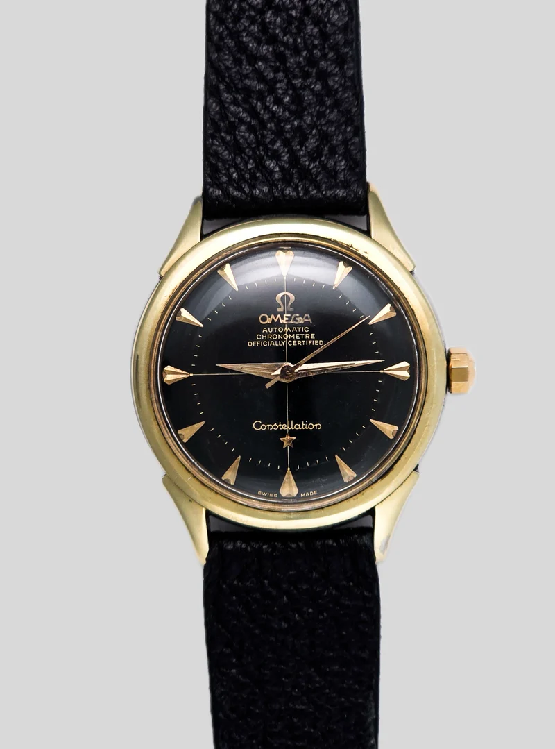 Omega Constellation black gilt