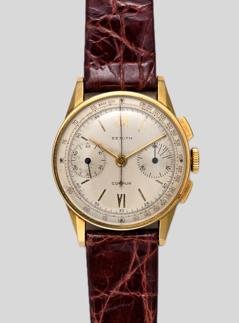 Zenith Chronograph Compur Sandwich 18k