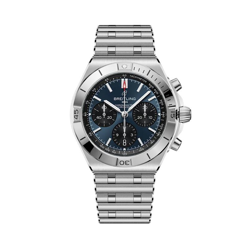 Chronomat B01 Automatic Panda Dial 42mm - Blue on Bracelet