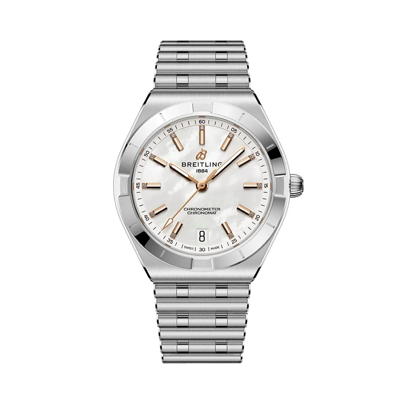 Chronomat Automatic 36mm - White, Mother-of-Pearl on Bracelet