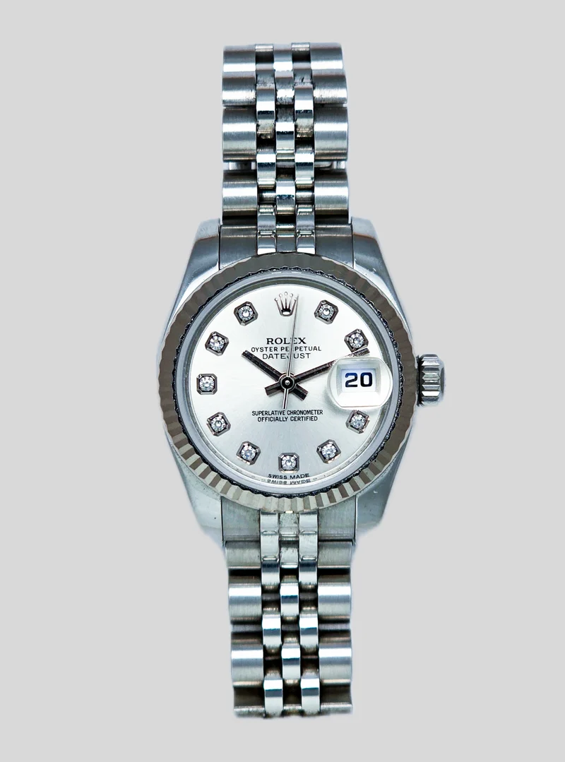 Rolex Datejust 179174 b&p brilli white