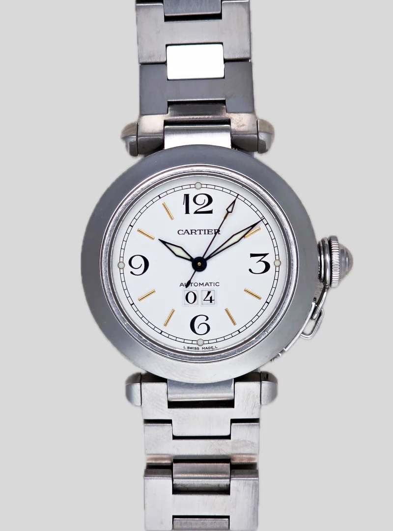 Cartier Pasha Ref. 2475 Gran Data white