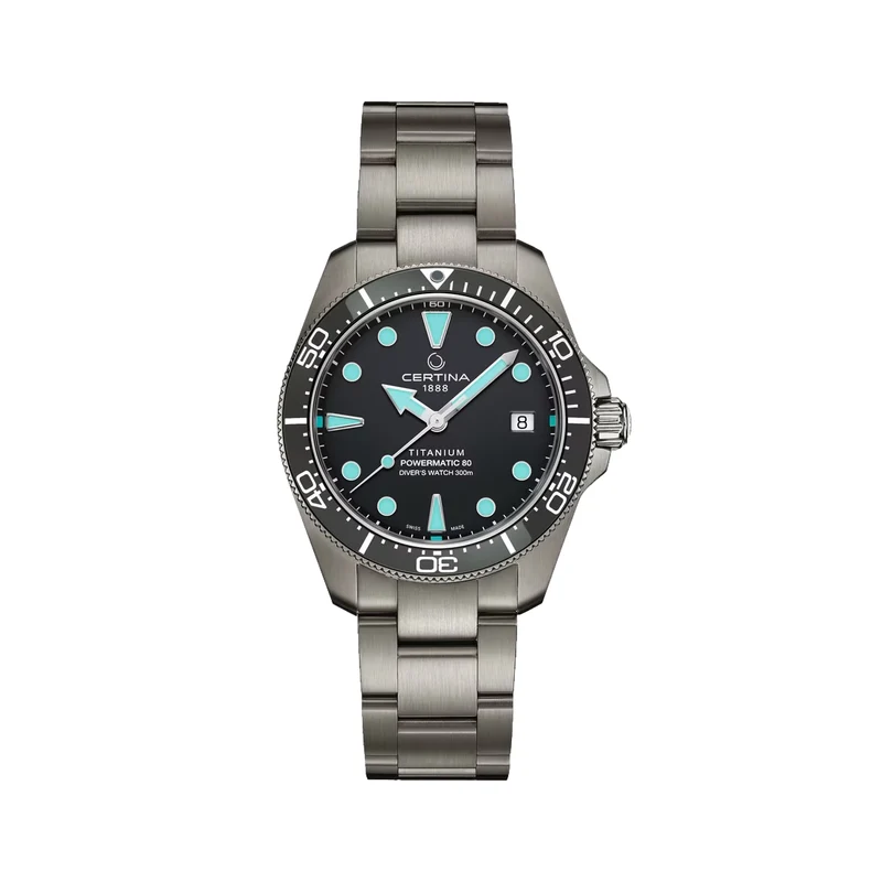 DS Action Diver “New DS Concept Extreme Shock Resistance” Titanium 38mm - Grey on Bracelet