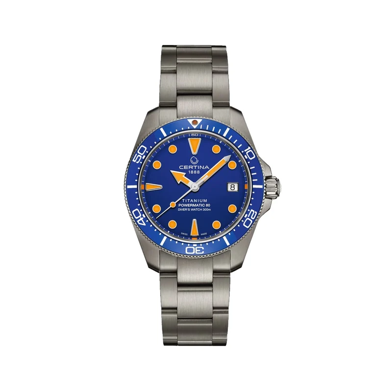 DS Action Diver “New DS Concept Extreme Shock Resistance” Titanium 38mm - Blue on Bracelet