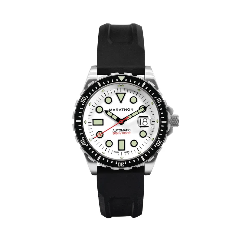 OSAR-D Type I Automatic with Date 46mm - Arctic White on Rubber Strap