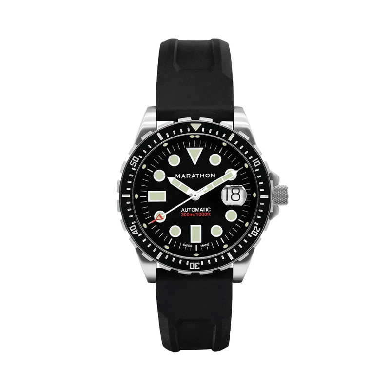 OSAR-D Type I Automatic with Date 46mm - Black on Rubber Strap