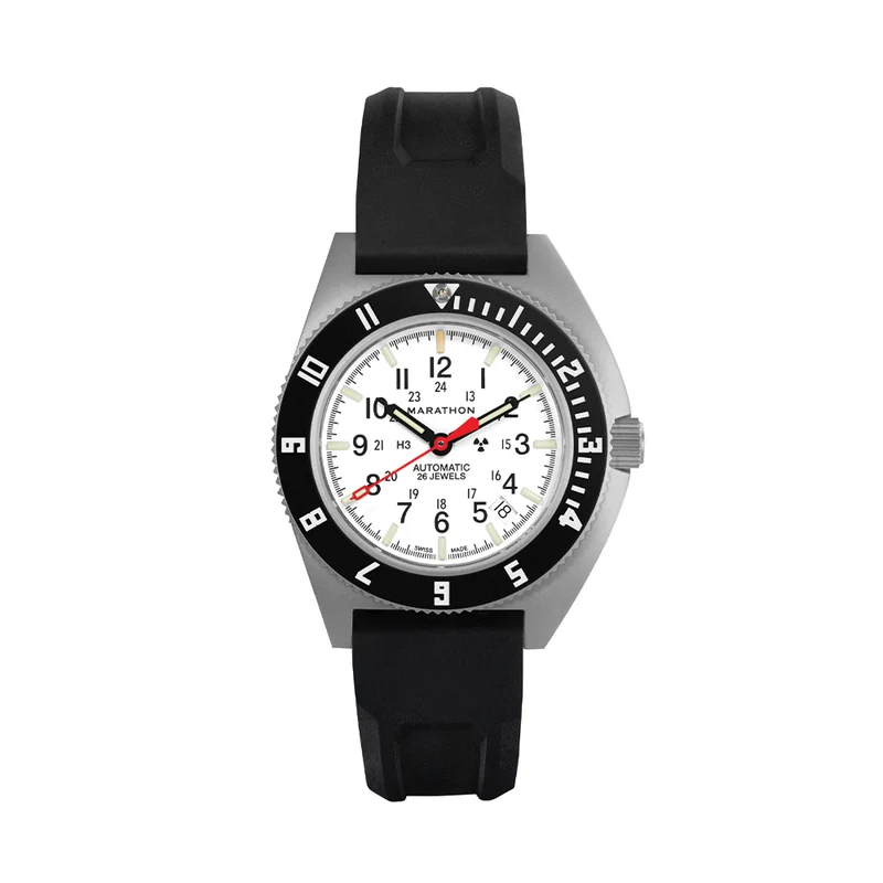 SSNAV-D Arctic Edition 41mm - White on Rubber Strap