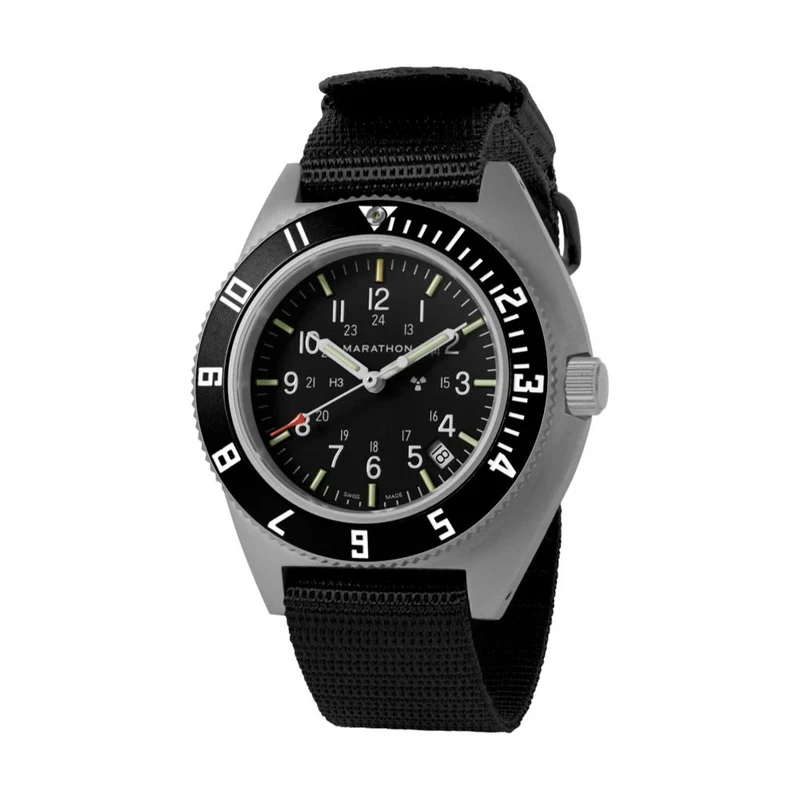 Pilot's Navigator with Date & Tritium 41mm - Black on Nylon Strap