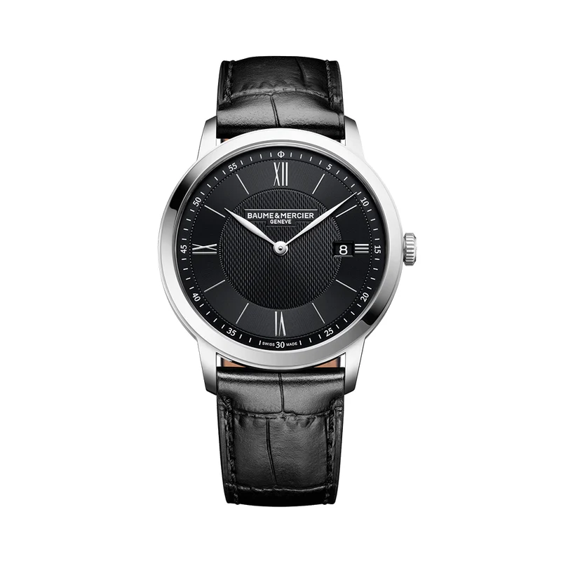 Classima 10881 Quartz 40mm - Black on Leather Strap